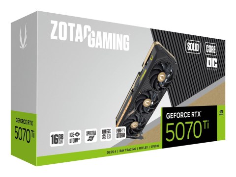ZOTAC Karta graficzna ZOTAC GAMING GeForce RTX 5070 Ti SOLID CORE OC 16GB ZOTAC Karta graficzna ZOTAC GAMING GeForce RTX 5070 Ti SOLID CORE OC 16GB