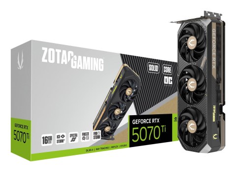 ZOTAC Karta graficzna ZOTAC GAMING GeForce RTX 5070 Ti SOLID CORE OC 16GB ZOTAC Karta graficzna ZOTAC GAMING GeForce RTX 5070 Ti SOLID CORE OC 16GB