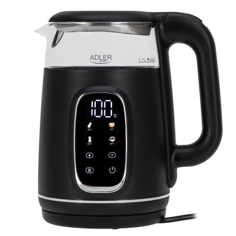 Adler Czajnik elektryczny ADLER AD 1305 czarno-srebrny Adler Czajnik elektryczny ADLER AD 1305 czarno-srebrny