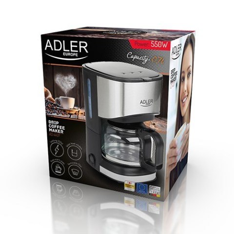 Adler Ekspres przelewowy Adler AD 4407 (550W; kolor czarny) Adler Ekspres przelewowy Adler AD 4407 (550W; kolor czarny)