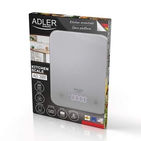 Adler Waga kuchenna ADLER AD 3181 szara Adler Waga kuchenna ADLER AD 3181 szara