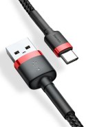 Baseus BASEUS KABEL CAFULE 2A 2M (CZERWONO-CZARNY)