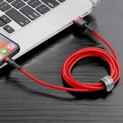 Baseus BASEUS KABEL LIGHTNING USB CAFULE1,5A 2M CZERWONY Baseus BASEUS KABEL LIGHTNING USB CAFULE1,5A 2M CZERWONY