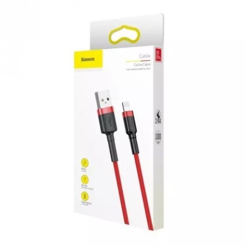 Baseus BASEUS KABEL LIGHTNING USB CAFULE1,5A 2M CZERWONY Baseus BASEUS KABEL LIGHTNING USB CAFULE1,5A 2M CZERWONY