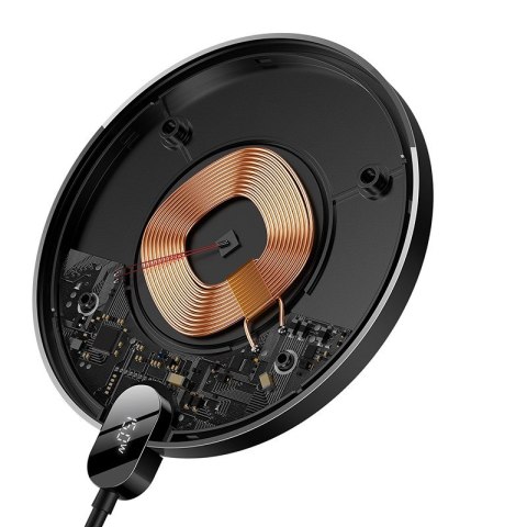 Baseus BASEUS ŁADOWARKA INDUKCYJNA LED 15W (CZARNA) Baseus BASEUS ŁADOWARKA INDUKCYJNA LED 15W (CZARNA)