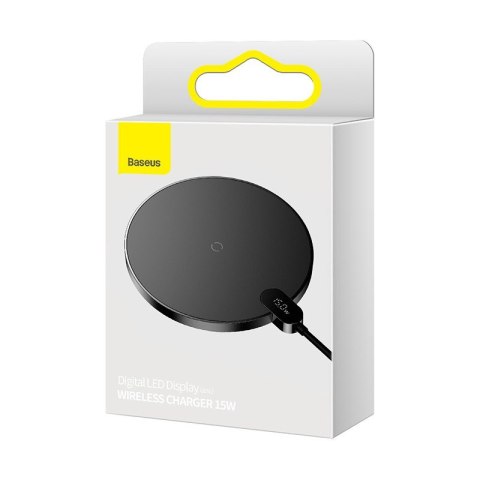 Baseus BASEUS ŁADOWARKA INDUKCYJNA LED 15W (CZARNA) Baseus BASEUS ŁADOWARKA INDUKCYJNA LED 15W (CZARNA)