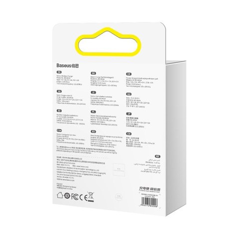 Baseus BASEUS ŁADOWARKA INDUKCYJNA LED 15W (CZARNA) Baseus BASEUS ŁADOWARKA INDUKCYJNA LED 15W (CZARNA)