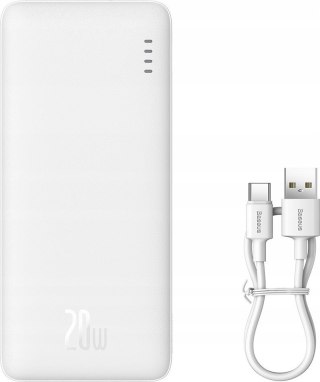 Baseus BASEUS POWERBANK AIRPOW 10000MAH 20W (BIAŁY)