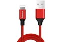 Baseus Kabel Baseus Yiven CALYW-A09 (USB 2.0 - Lightning ; 1,8m; kolor czerwony)