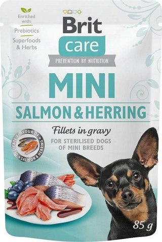 Brit BRIT Care Mini Salmon&Herring Sterilised - mokra karma dla psa - 85 g