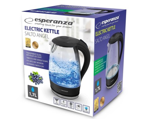 Esperanza Czajnik elektryczny Esperanza Salto Angel EKK011K (2200W 1.7l; kolor czarny)