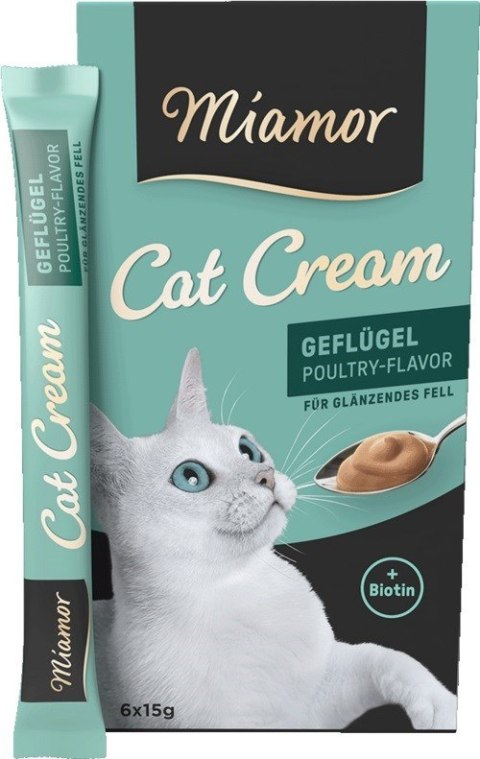 Miamor MIAMOR Cream Pasta z drobiem 6x15g Miamor MIAMOR Cream Pasta z drobiem 6x15g