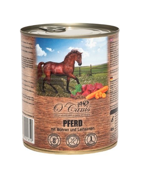 O'Canis O'CANIS Konina z warzywami i siemieniem - mokra karma dla psa - 800 g O'Canis O'CANIS Konina z warzywami i siemieniem - mokra karma dla psa - 800 g