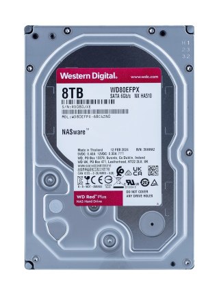 WD Dysk HDD WD Red Plus WD80EFPX (8 TB ; 3.5"; 256 MB)