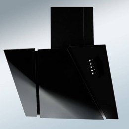 AKPO Okap kominowy AKPO WK-4 CETIAS 60 CZARNY (600mm; front czarne szkło)