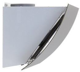 AKPO Okap kominowy AKPO WK-4 CLARUS 60 SZARY (front szare szkło)