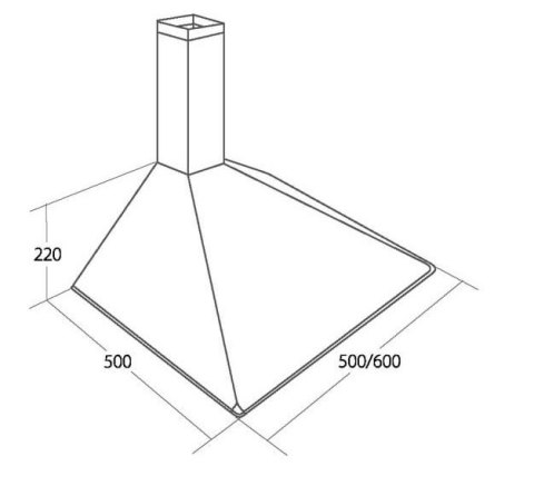 AKPO Okap kominowy AKPO WK-5 SOFT 50 BIAŁY (500mm; kolor biały) AKPO Okap kominowy AKPO WK-5 SOFT 50 BIAŁY (500mm; kolor biały)