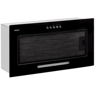 AKPO Okap podszafkowy wkład do zabudowy AKPO WK-7 MICRA GLASS 60 CZARNY (600mm czarne szkło)