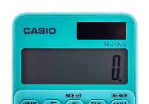 CASIO Kalkulator kieszonkowy SL-310UC-GN BOX, 10-cyfrowy, 70x118mm, kartonik, zielony Casio CASIO Kalkulator kieszonkowy SL-310UC-GN BOX, 10-cyfrowy, 70x118mm, kartonik, zielony Casio