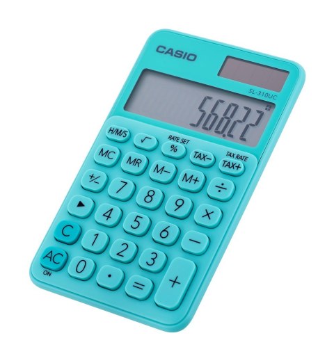 CASIO Kalkulator kieszonkowy SL-310UC-GN BOX, 10-cyfrowy, 70x118mm, kartonik, zielony Casio CASIO Kalkulator kieszonkowy SL-310UC-GN BOX, 10-cyfrowy, 70x118mm, kartonik, zielony Casio