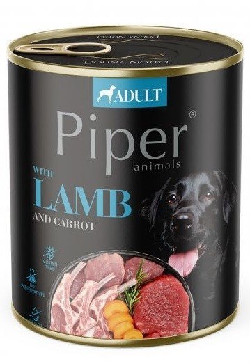 DOLINA NOTECI Dolina Noteci Piper z jagnięciną i marchewką 800g DOLINA NOTECI Dolina Noteci Piper z jagnięciną i marchewką 800g
