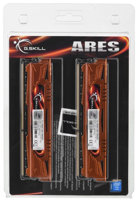 G.SKILL G.SKILL ARES DDR3 2X8GB 1600MHZ CL10 XMP LOW PROFILE F3-1600C10D-16GAO G.SKILL G.SKILL ARES DDR3 2X8GB 1600MHZ CL10 XMP LOW PROFILE F3-1600C10D-16GAO