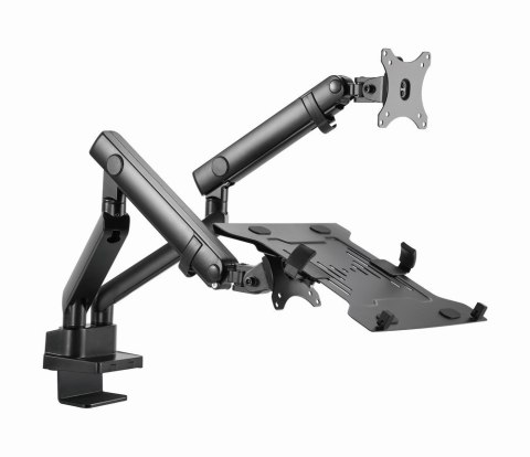 GEMBIRD GEMBIRD BIURKOWE REGULOWANE RAMIĘ/UCHWYT NA 2 MONITORY + PÓŁKA NA NOTEBOOKA 17-32, VESA 100X100MM, DO 8 KG GEMBIRD GEMBIRD BIURKOWE REGULOWANE RAMIĘ/UCHWYT NA 2 MONITORY + PÓŁKA NA NOTEBOOKA 17-32, VESA 100X100MM, DO 8 KG