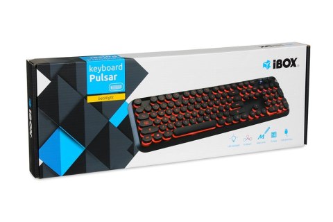 IBOX Klawiatura IBOX PULSAR IKS620 (USB 2.0; (US); kolor czarny) IBOX Klawiatura IBOX PULSAR IKS620 (USB 2.0; (US); kolor czarny)
