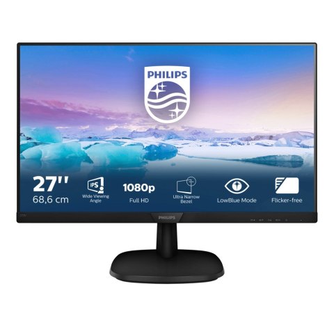 Philips Monitor Philips 273V7QDSB/00 (27"; IPS/PLS; FullHD 1920x1080; HDMI, VGA; kolor czarny) Philips Monitor Philips 273V7QDSB/00 (27"; IPS/PLS; FullHD 1920x1080; HDMI, VGA; kolor czarny)