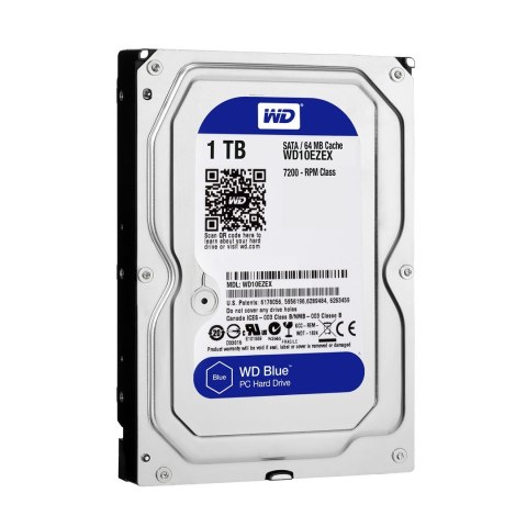 WD Dysk HDD WD Blue WD10EZEX (1 TB ; 3.5"; 64 MB; 7200 obr/min) WD Dysk HDD WD Blue WD10EZEX (1 TB ; 3.5"; 64 MB; 7200 obr/min)