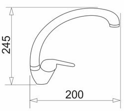 PYRAMIS Bateria kuchenna PYRAMIS OSSIA 090922138 granit szary beton (kolor szary)