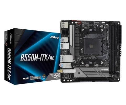 Asrock Płyta główna Asrock B550M-ITX/AC Asrock Płyta główna Asrock B550M-ITX/AC