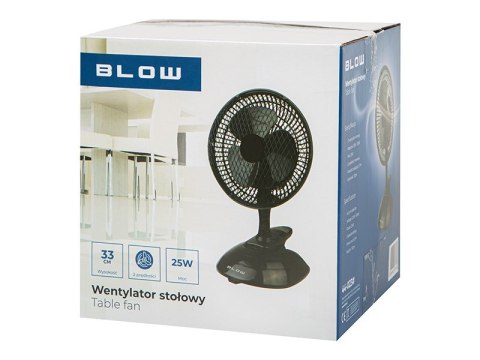 BLOW BLOW WENTYLATOR BIURKOWY 6"/15CM KLIPS 25W 2W1 CZARNY BLOW BLOW WENTYLATOR BIURKOWY 6"/15CM KLIPS 25W 2W1 CZARNY