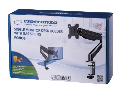 Esperanza ESPERANZA UCHWYT GAZOWY DO MONITORA FONOS ERW019 Esperanza ESPERANZA UCHWYT GAZOWY DO MONITORA FONOS ERW019
