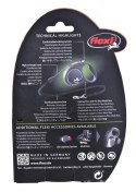 Flexi Smycz flexi automatyczna Black Design S taśma 5 m - dla psa do 15 kg, kolor srebrny