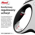 Flexi Smycz flexi automatyczna New Comfort L taśma 8 m - dla psa do 50 kg, kolor czarny