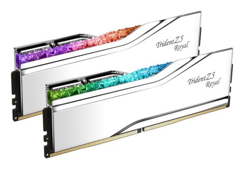 G.SKILL G.SKILL TRIDENT Z5 ROYAL RGB DDR5 2X32GB 6800MHZ CL34 SILVER F5-6800J3445G32GX2-TR5S G.SKILL G.SKILL TRIDENT Z5 ROYAL RGB DDR5 2X32GB 6800MHZ CL34 SILVER F5-6800J3445G32GX2-TR5S
