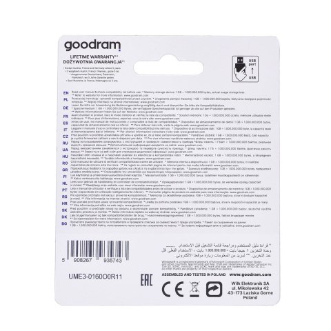 GoodRam Pendrive GoodRam UME3 UME3-0160O0R11 (16GB; USB 3.0; kolor pomarańczowy) GoodRam Pendrive GoodRam UME3 UME3-0160O0R11 (16GB; USB 3.0; kolor pomarańczowy)