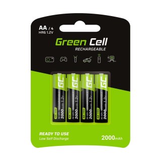 Green Cell GREEN CELL AKUMULATORKI PALUSZKI 4X AA R6 2000MAH