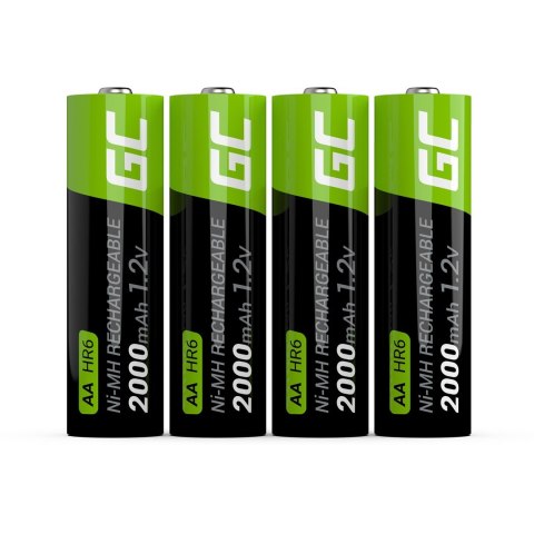 Green Cell GREEN CELL AKUMULATORKI PALUSZKI 4X AA R6 2000MAH Green Cell GREEN CELL AKUMULATORKI PALUSZKI 4X AA R6 2000MAH