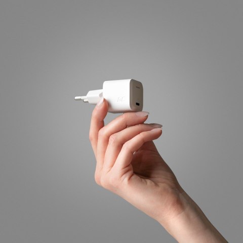 Green Cell GREEN CELL ŁADOWARKA USB-C GAN GC POWERGAN 33W PD 3.0 QC 3.0 USB-C BIAŁA Green Cell GREEN CELL ŁADOWARKA USB-C GAN GC POWERGAN 33W PD 3.0 QC 3.0 USB-C BIAŁA