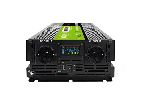 Green Cell GREEN CELL PRZETWORNICA LCD 24V/230V 3000W/6000W CZYSTY SINUS INVGC24P3000LCD Green Cell GREEN CELL PRZETWORNICA LCD 24V/230V 3000W/6000W CZYSTY SINUS INVGC24P3000LCD