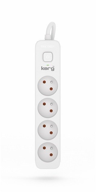 KERG Listwa zasilająca KERG z wyłącznikiem 4 gniazda 1,5m-16A KERG Listwa zasilająca KERG z wyłącznikiem 4 gniazda 1,5m-16A