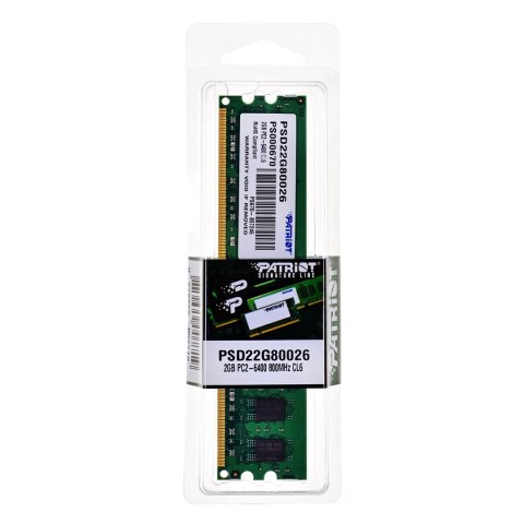 Patriot Memory Pamięć Patriot Memory Signature PSD22G80026 (DDR2 DIMM; 1 x 2 GB; 800 MHz; CL6) Patriot Memory Pamięć Patriot Memory Signature PSD22G80026 (DDR2 DIMM; 1 x 2 GB; 800 MHz; CL6)