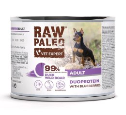 VetExpert Raw Paleo Duck&Boar Adult Can 200g