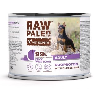 VetExpert Raw Paleo Duck&Boar Adult Can 200g