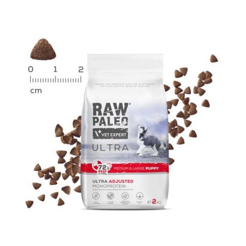 VetExpert VetExpert Raw Paleo Ultra Wołowina Medium&Large Puppy 2kg VetExpert VetExpert Raw Paleo Ultra Wołowina Medium&Large Puppy 2kg