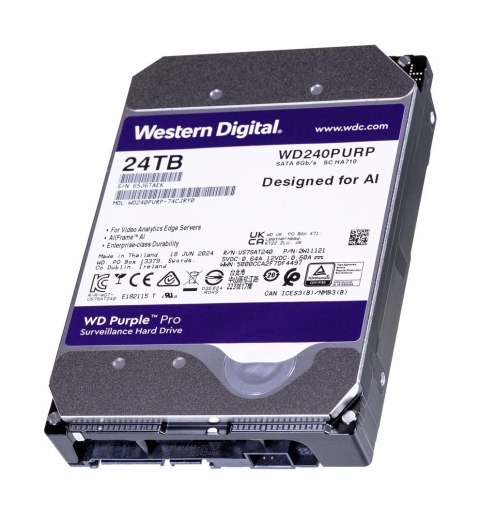 WD HDD WD Purple Pro 24TB SATA WD240PURP WD HDD WD Purple Pro 24TB SATA WD240PURP