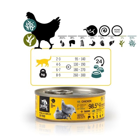 3Coty CHICKEN with Spirulina for Senior Cats 80g 3Coty CHICKEN with Spirulina for Senior Cats 80g