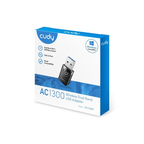 CUDY Karta sieciowa CUDY WU1300S AC1300 USB 3.0